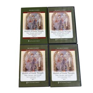 Great Courses Masters of Greek Thoughts Plato Socrates Aristotle DVDs Guidebook